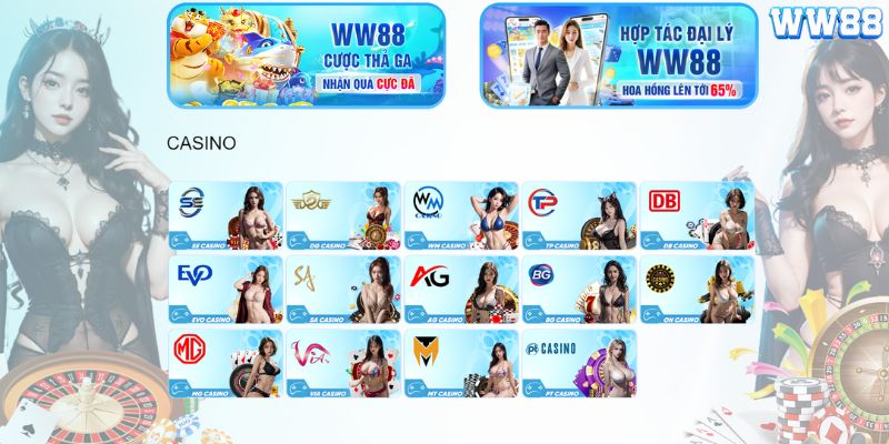 Giới thiệu về Sảnh Casino tại WW88